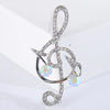 Rhinestone Butterfly Pins for Women Unisex Shiny Glass Musical Note Brooches Event Party Backpack Decoration Clothes Accessories - Image 12