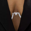 Stonefans Ins Butterfly Bra Chain Body Jewelry for Women Sexy Model Bling Chest Support Bra Top Festival Accessories