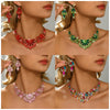 3 Pieces of Design Necklace Earrings Two-Piece Set Suitable for Wedding Dresses, Holiday Surprises, Afternoon Dates - Image 1