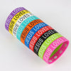 10Pcs/Lot Multicolor Luminous Heart Silicone Bracelets For Men Women Flower Sport Mix Style Rubber Wristband Bangle Jewelry Gift - Image 20