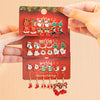 Cute Christmas Gingerbread Snowflake Earrings Set for Women 12 pcs Santa Claus Christmas Tree Bell Earrings Year Jewelry - Image 6