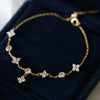 Silver Clover Design Ankle Bracelet for Women Dainty CZ Charm Chain Anklet Adjustable Lucky Flower Foot Jewelry - Image 6