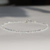 Shiny Cute Faceted Crystal Quartz Beads Necklace Transparent Rhinestone Thin Short Simple Collar Woman Girl Party Jewelry Gift - Image 1