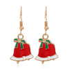 Christmas Tree Drop Earrings Small Bell Snowflake Earings for Women Cute Bowknot Dangle Earring Year Gift - Image 23
