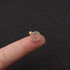 Stainless Steel Mini Stud Earring with Stone Accent for Helix and Cartilage Piercings - Image 18