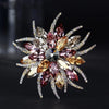 Sunflower Crystal Brooch Pin in Multiple Color Styles - Image 5