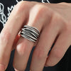 Simple Multi-layer Winding Ring Retro Opening Adjustable Ring Men and Women Party Niche Gift Accessories - Image 2