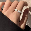 Silver Open Retro Ring For Women Geometric Punk Asymmetric Jewelry Gift - Image 11
