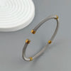 Charming gold-plated stainless steel braided mesh women's bracelet, jewelry, wedding team gift - Image 2