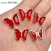 5pcs/lot Colorful Crystal Butterfly Pendant Glass Gradient Charms For Korean Women Necklace Choker Jewelry Accessories - Image 18