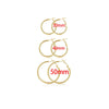 30/40/50mm Gold/Steel Color Large Hoop Earrings, Jewelry, Stainless Steel Women's Earrings, Gift for Women/Girls - Image 7