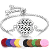 Tree of Life Aromatherapy Bracelet Open Lockets Bangle Essential Oil Diffuser Bracelet Adjustable Chain Bracelet with 10pcs Pads - Image 10