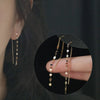 Drop Ear Line Long Hanging Earrings For Women Zircon Crystal Bee Butterfly Flower Piercing Earing Accessories Jewelry - Image 12
