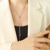 Personalized Snake Chain Adjustable Y Necklace Clavicle Pendant Stainless Steel Necklace Women's Holiday Gift - Image 4