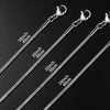 Thin Round Snake Chain Necklace 1mm in Stainless Steel - Image 6