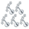 1/5PCS Titanium 16G Clear CZ Cluster Climber Stud Earrings Conch Helix Tragus Cartilage Stud Flatback Lip Piercing Women Jewelry - Image 8