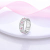 Charms Spring Silver Color Rings Pink Heart Shaped Zircon Cat Rings For Woman Romantic Wedding Engagement Jewelry Gifts - Image 3