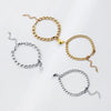 2Pcs/set Magnet Couple Bracelets Heart Attraction Bracelet Stainless Steel Charm Simple Cuban Chains Key Lock Jewelry Gifts - Image 4