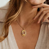 Hollow Geometric Oval Necklaces For Women Stainless Steel Gold Color Oval Pendant Necklace Party Christmas Jewelry Gift - Image 3