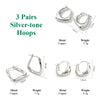 Geometric Twisted Hoop Earrings in Gold-Tone or Silver-Tone - Image 12