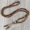 Vintage 108 Wooden Beads Bracelets 6mm Women Men Elastic Beaded Long Necklace Buddhist Prayer Yoga Jewelry Handmade Gift - Image 7