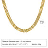 Chunky Gold Plated Link Necklace For Women, Stainless Steel Oval Thick Chain Choker Minimalist Jewelry Party Jewelry Gift - Image 17