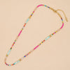 Boho Beaded Necklaces For Women Dainty Colorful Summer Bohemian Mixed Bead Crystal Nekclace Choker Beach Jewelry - Image 1