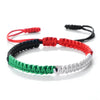 Palestine Flag Beaded Bracelet For Women Men Red Black White Green Color String Rope Braided Bangle Party Jewelry Gift - Image 3