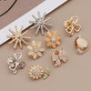 Mini Brooches for Women Clover Sun Flower Bow Knot Bee Cat Anti Slip Buckle Metal Lapel Pin Clothing Accessories - Image 4