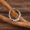 Titanium 16G Hammered Septum Hoop Ring Textured Hinged Segment Nose Clicker Daith Rook Earring Piercing - Image 4