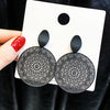Black Hanging Long Earrings for Women Triangle Square Statement Drop Earrings Boucle Oreille Jewelry - Image 23