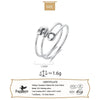 Silver Paper Clip Open Ring For Women Adjustable Jewelry Daily Gift - Image 2