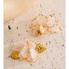 Fairy Stainless Steel Resin Flower Petal Drop Sweet Earrings for Women Spring Summer Style Handmade Jewelry - Image 4