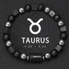 12 Constellation Zodiac Bracele Signs Beads Couples Bracelet Square Volcanic Stone Elastic Charm Bracelet for Women Men Gift - Image 16