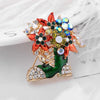 Christmas Brooch Pin Snowman Santa Claus Boot Garland Jewelry Gift Christmas Decoration Brooches - Image 8