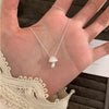Silver Necklace Black Ball Simple Pendant Punk Geometric for Women Girl Jewelry Gift - Image 22