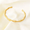 Stylish Stainless Steel Gold Plated Bamboo Link BanglesTrend Bracelet For Ladies Gents Romantic Celebration Present Chic Jewelry - Image 14