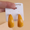 FishSheep Acrylic C Shape Hoop Earrings For Women Korean Colorful Geometric Resin Circle Earrings Jewelry - Image 18