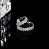 Delicate Crystal Leaf Earcuff Non Piercing Earrings for Women 1pc Silver Color Earbone Earclip Jewelry - Image 3