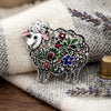 Classic Rhinestone Metal Sheep Brooches for Women Unisex Zodiac Animal Pins Casual Party Jewelry Accessories Gifts - Image 16