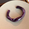 Unique Irregular Acrylic Cuff Bracelets for Women Simple Texture Multicolor Geometric Open Bangle Female Jewelry - Image 19