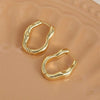 Geometric Metal Hoop Earrings for Women Gold Color/Silver Color Lady's Ear Earrings Daily Wear Versatile Jewelry - Image 8