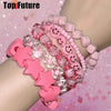 Women Gothic Lolita Dopamine Girl Jewelry Spicy Girl Y2K Candy Fluorescent Star Heart Accessories Bracelet Bracelets - Image 4
