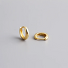 Silver Simple Matte Bohemian Round Ear Buckle for Women Punk Unisex Rock Hoop Earring Jewelry Accessories - Image 36
