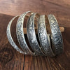 Retro Cuff Bracelets Tibetan Silver Metal Carving Fish Elephant Flower Bangles Vintage Gypsy Jewelry Female Gifts - Image 5