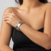 Classic Bump Pattern Openning Bangles Bracelet for Women Cuff Bracelet Gold Color Iron Hand Ornament Jewelry - Image 12