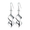 Zircon Water Drop Earrings For Women Silver Color Long Dangle Hanging Earring Female Wedding Ear Jewelry Gift - Image 36