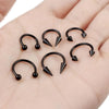 1Pcs Spike Septum Rings 16G Steel Piercing Jewelry Vertical Snake Bite Jewelry Lip Rings for Women Men 8mm/10mm - Image 5
