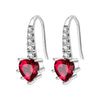 Silver Star Moon Heart Shape Earrings Jewelry Versatile Hoop Earrings For Women Jewelry Birthday Party Gifts - Image 22