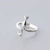 Cute Cat and Mouse Shape Open Ring for Women Antique Silver Color Modern Girls Finger Accessories Hip Hop Party Jewelry - Image 23